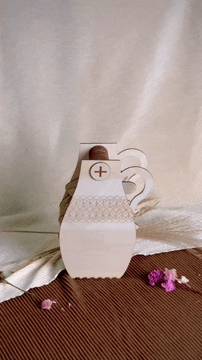 [Laser cut and engrave] Vase Calendar