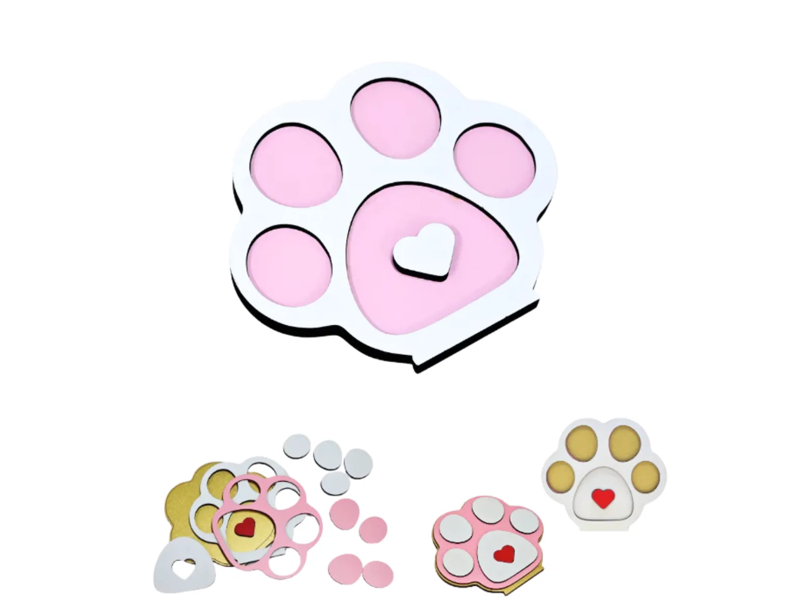 Customizable Multilayer Pet Photo Frame Laser Cutting File
