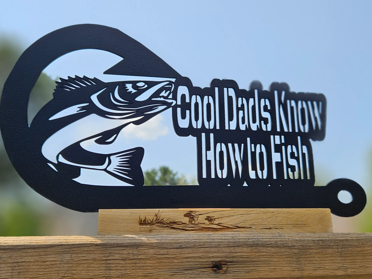 Cool Dads Know How to Fish father's day gift design