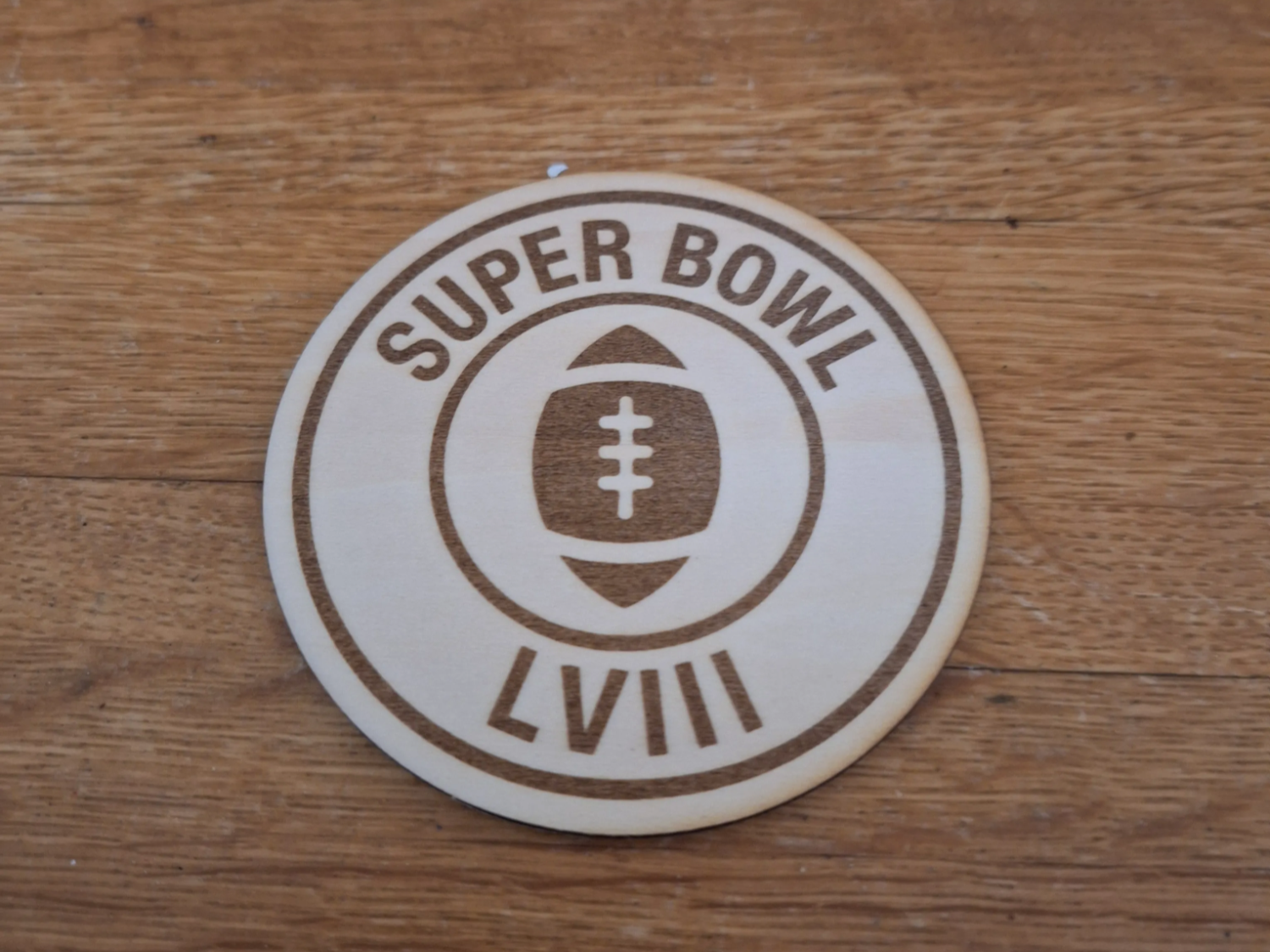 Round Superbowl Coaster sports party decoration design