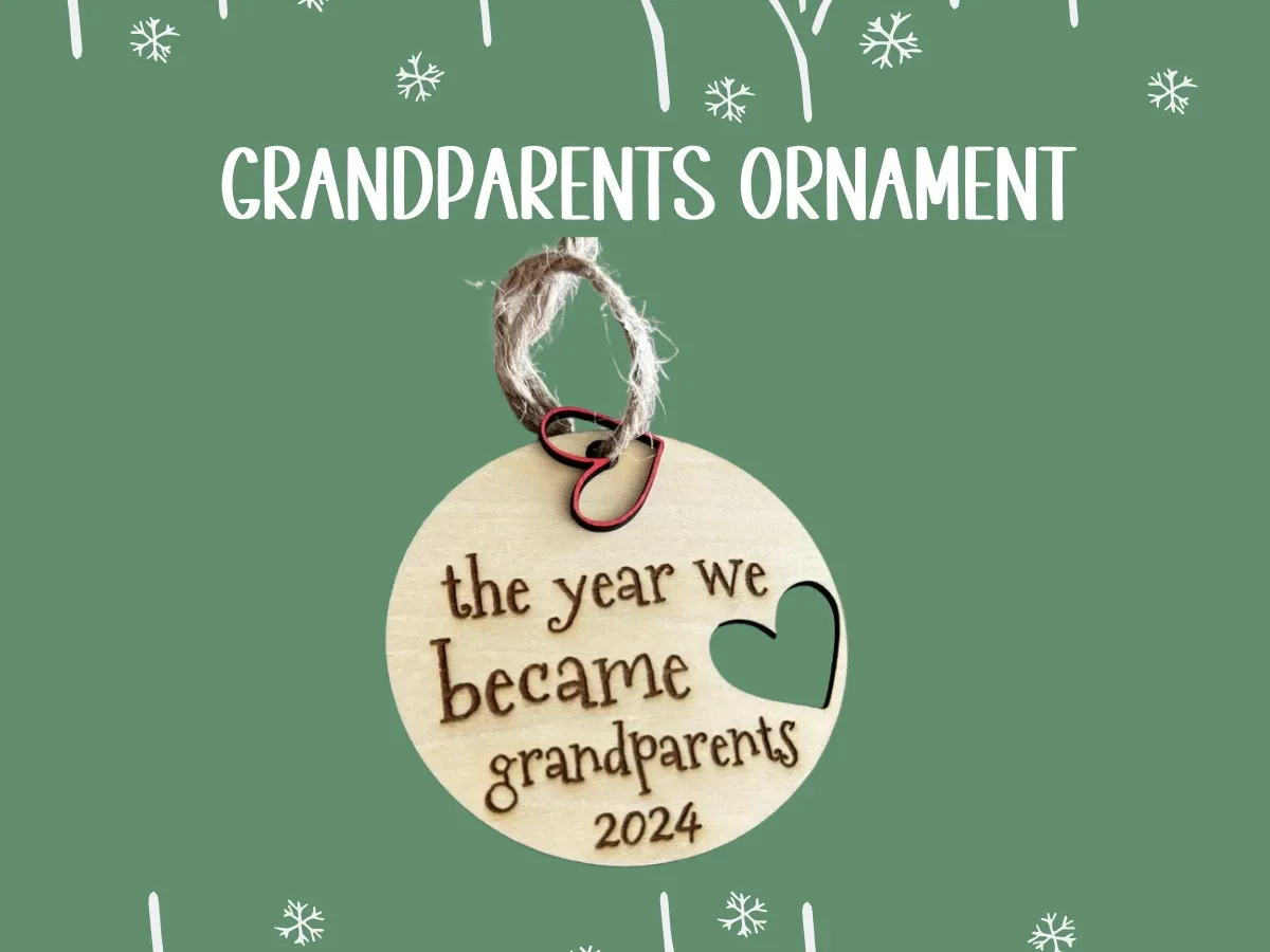 Großeltern-Ornament Geschenkidee