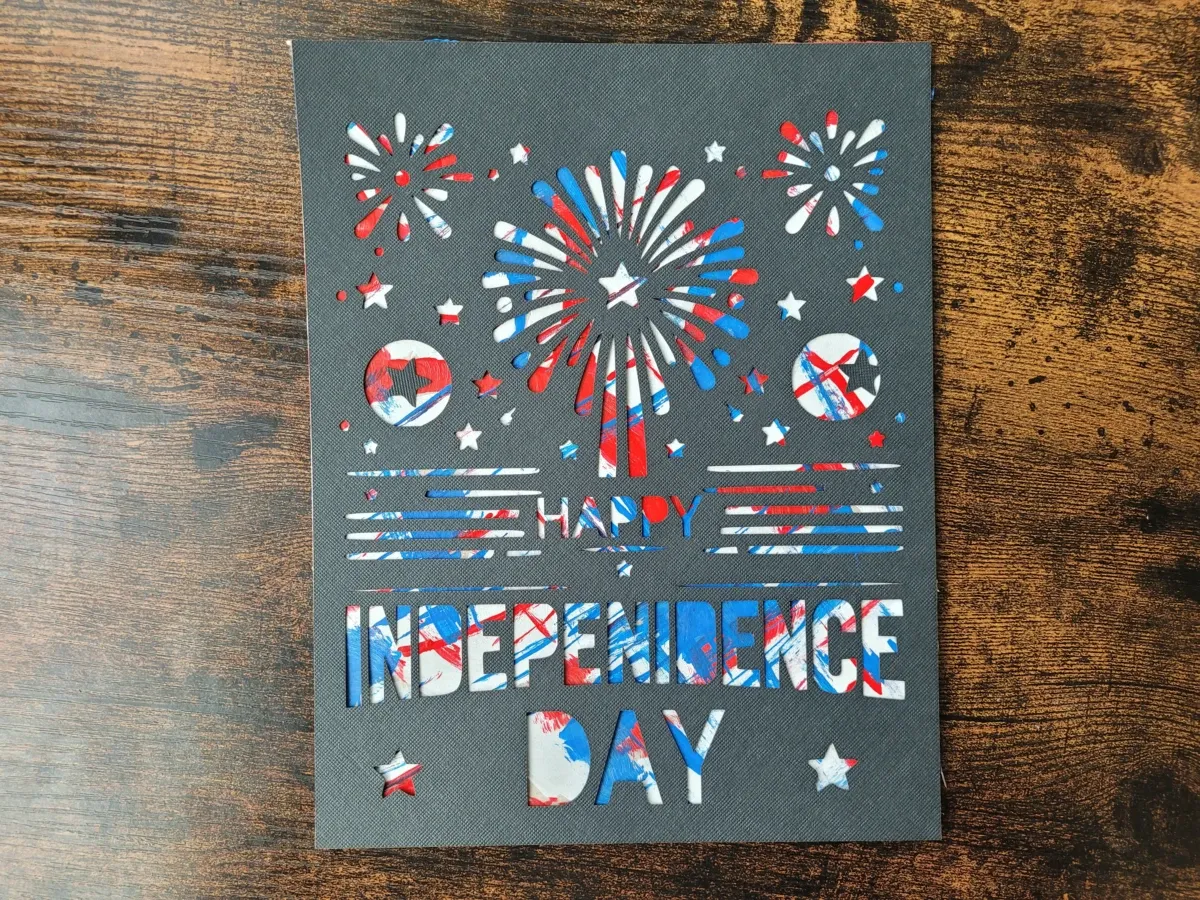 4th of July - Independence Day decoration — free patriotic laser/print project file on Atomm