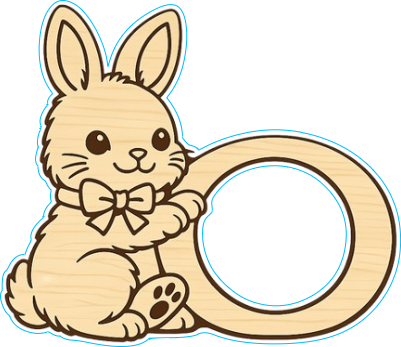 Porte serviette Lapin.xcs