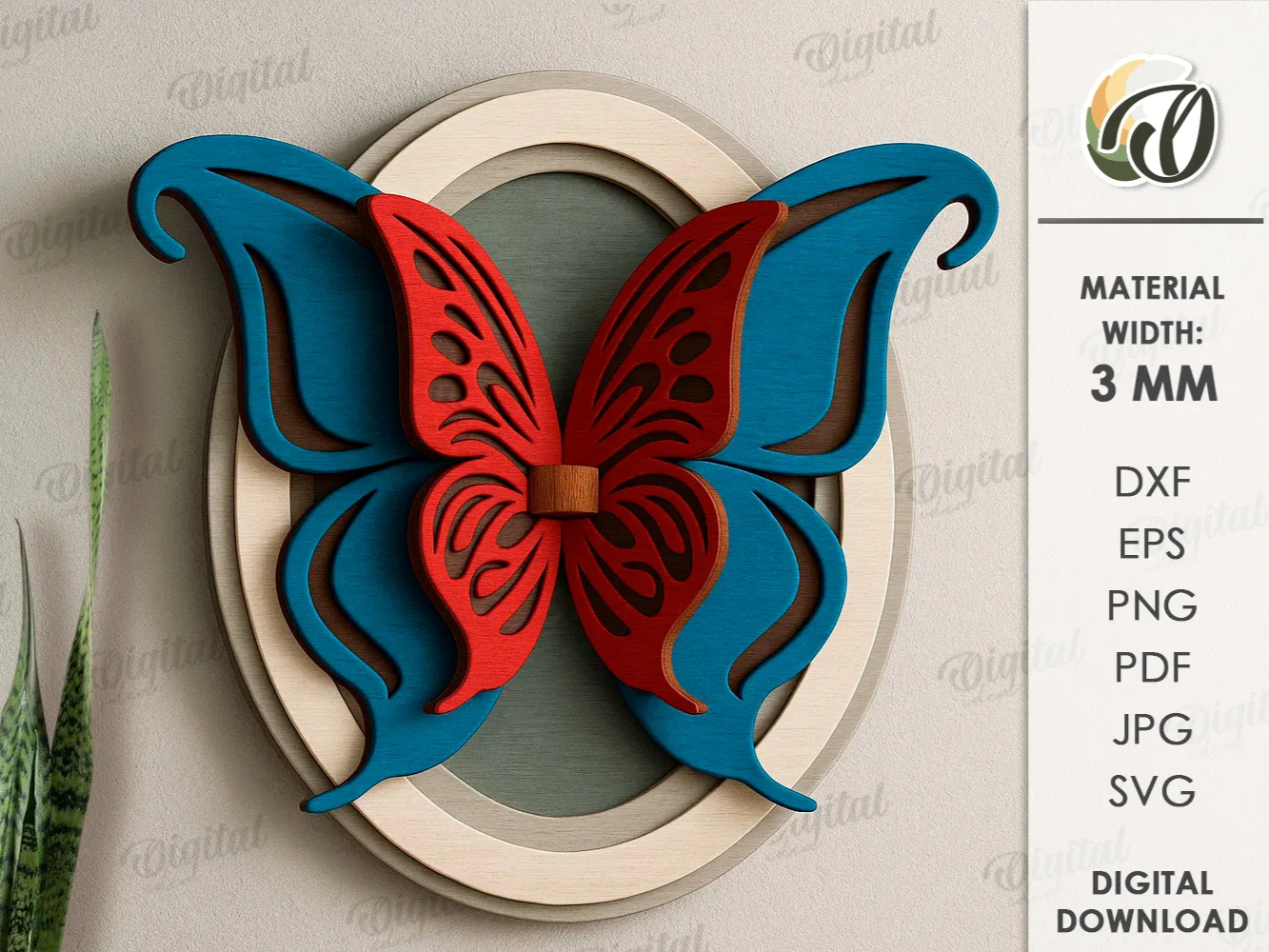 3D Butterfly wall decor. Layered wall art laser cut. Adjustable wings svg. Wooden butterfly home decor. Butterfly with frame