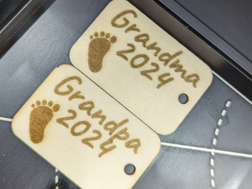 Holz-Anhänger für Großeltern Geschenkidee