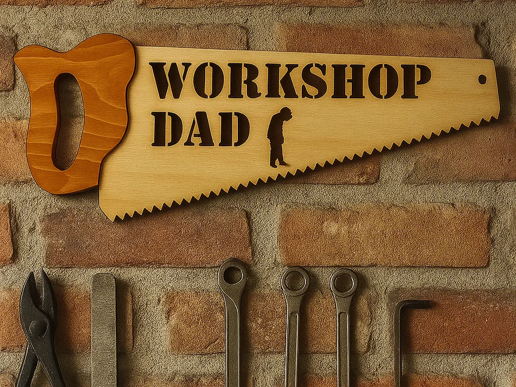 Saw Fathers Day father's day gift design