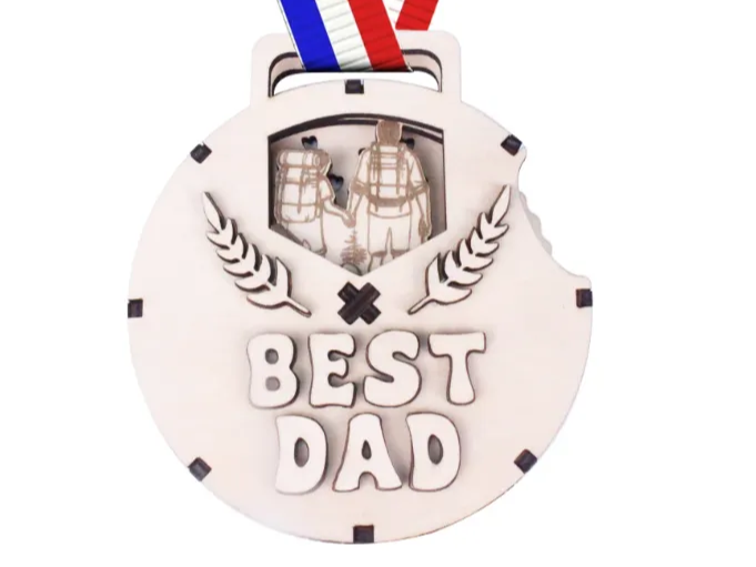 Father's Day Rotating Mechanical Medal father's day gift design