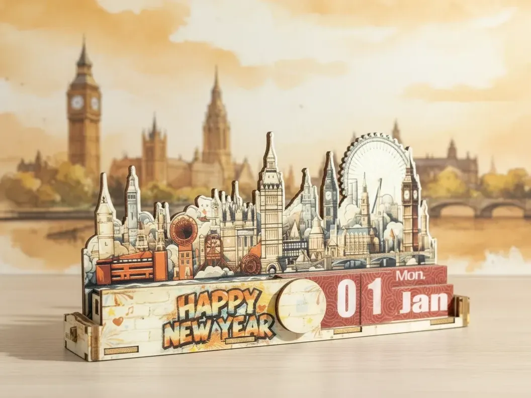 Fan-Shaped Perpetual Calendar new year gift design
