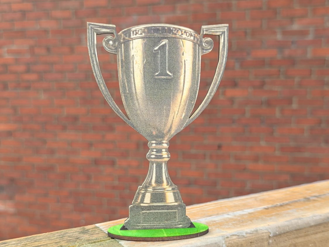 Engraved Gold Number-One Trophy office decor idea