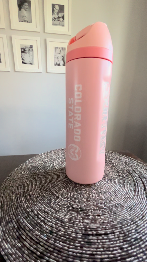 [Laser cut and engrave] Personalized water bottle for a dancer. Nice moves Courtney!
