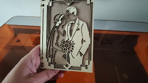 [Laser cut and engrave] livret du menu style art déco