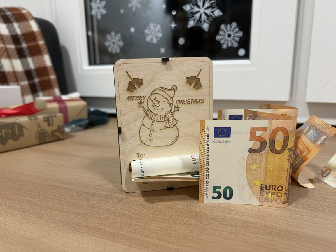 Snowman Christmas Money Holder Christmas Eve box idea