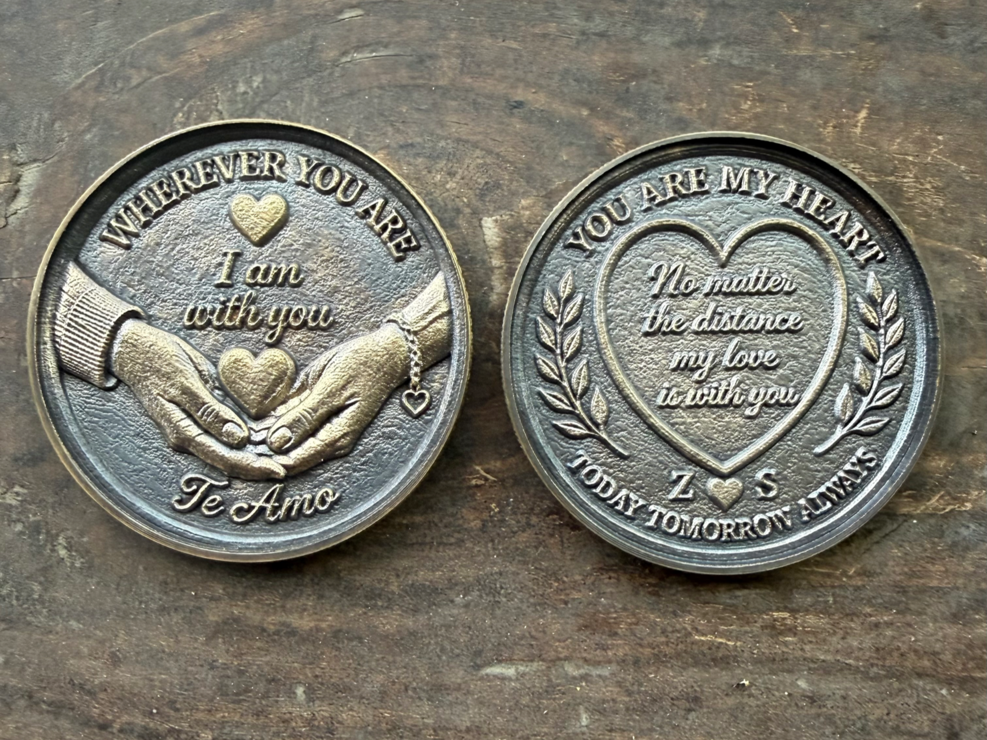 "I ❤️ My Wife" Coin gift for her design