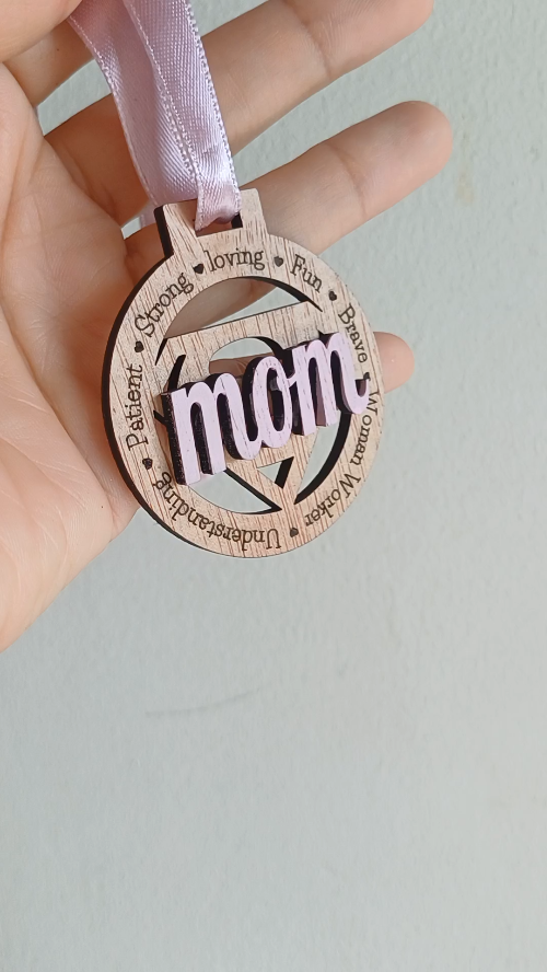 [Laser cut and engrave] Medals for mom - Mother's Day medals