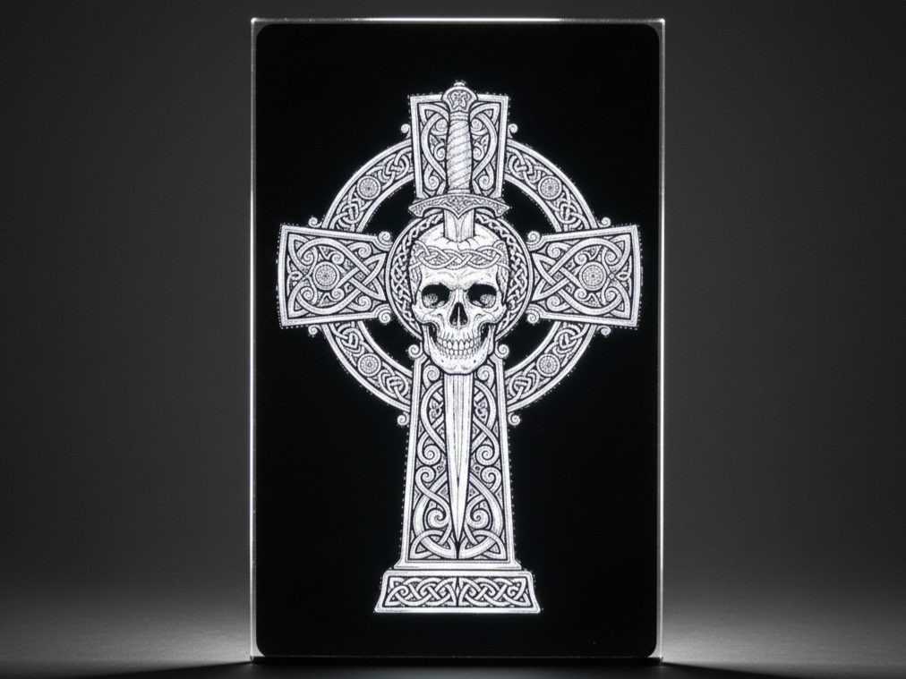 Celtic Cross, Dagger, Skull Business Card Design | Free Files - Atomm