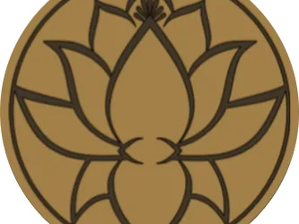 Set of laser cut coasters shaped like lotus flowers