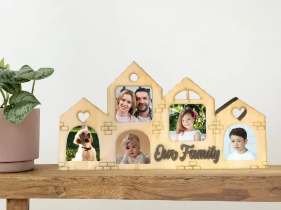 "Our Family" Photo Frame gift design