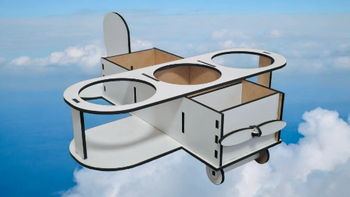 [Laser cut and engrave] Laser Cut Wooden Drink and Snack Holder Organizer with Wheels