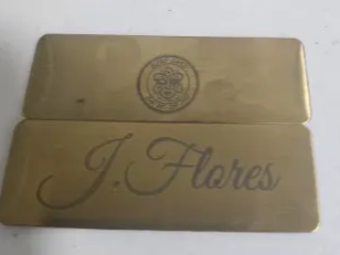 Name plate for hard hat personalized gift for him idea