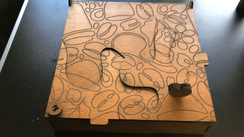 [Laser cut and engrave] Laser Cut Wooden Coffee Capsule Organizer Box with Lid