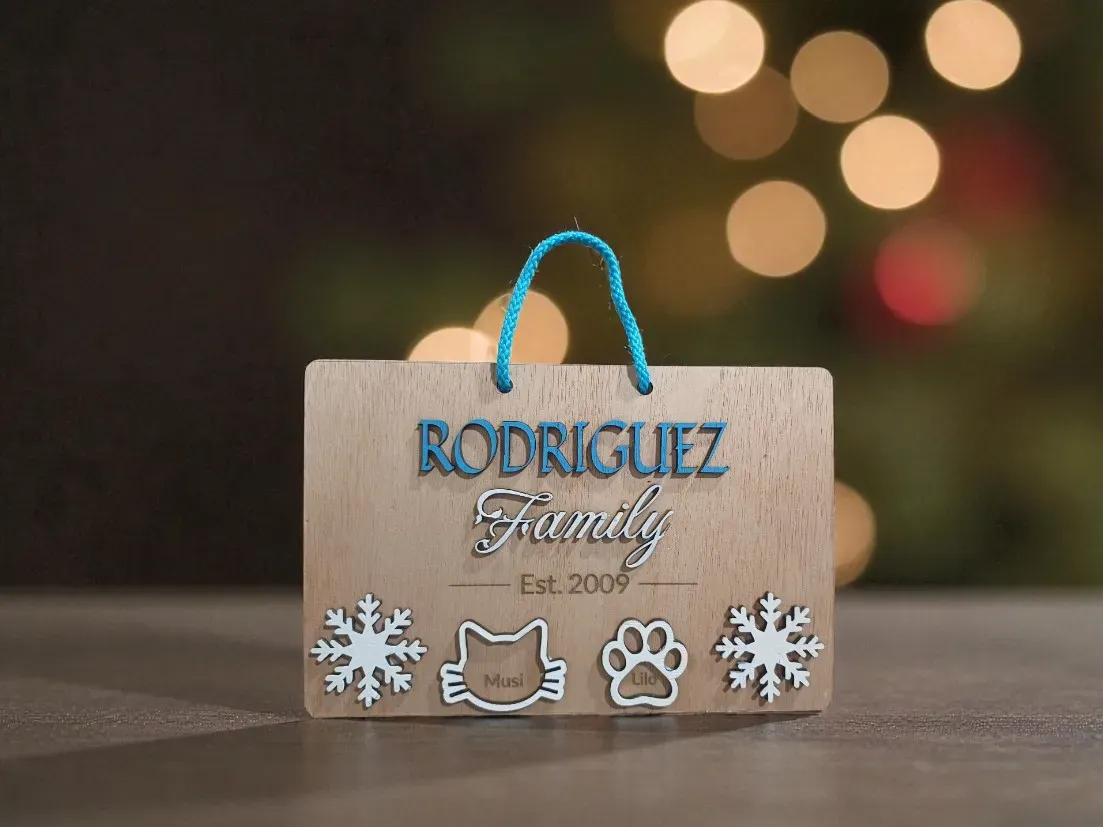 Christmas Family Door Sign christmas gift design