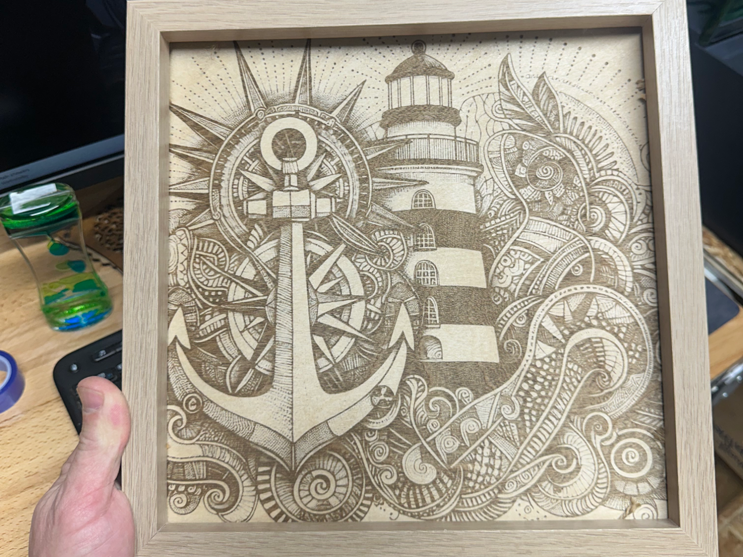 Lighthouse Nautical Wall Art laser cut summer decor design