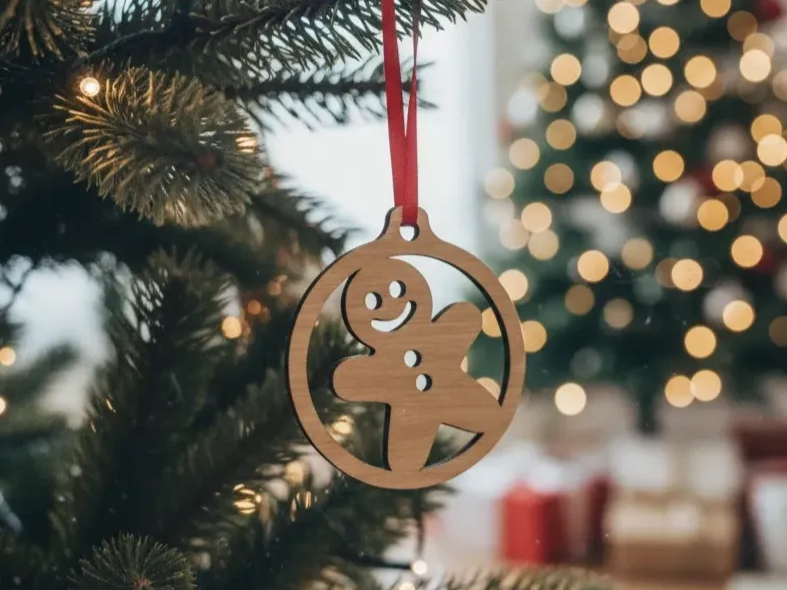 Gingerbread Man Ornament Christmas Eve box idea