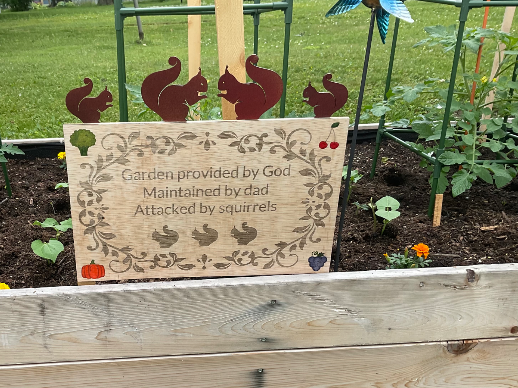 Personalized Garden Sign gift design
