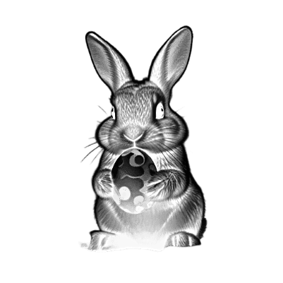 lapin de paques sur feuille.xcs