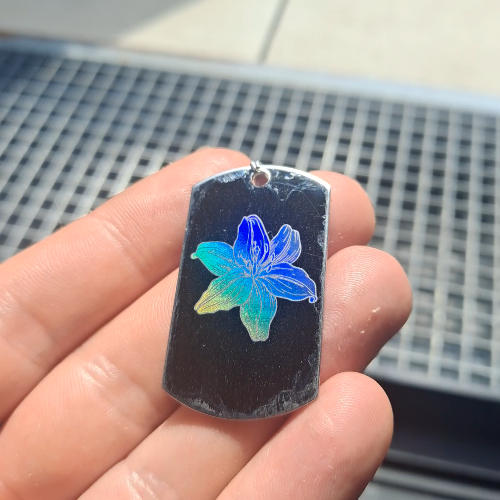 [Laser cut and engrave] Guide to Holographic engraving on mirror-polished stainless steel