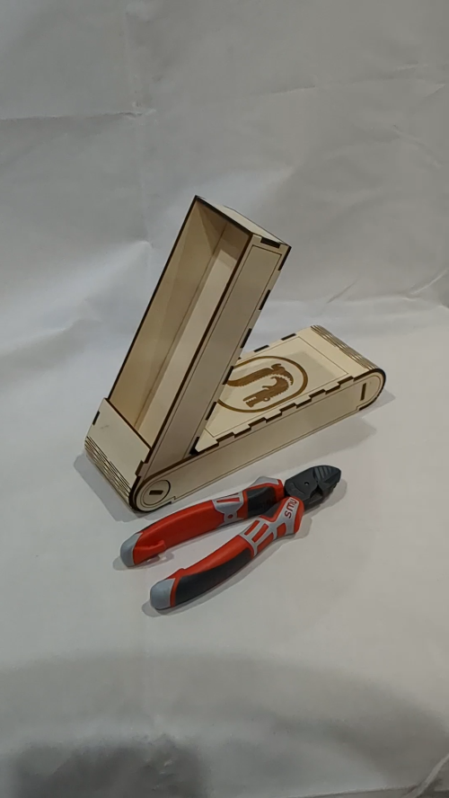 [Laser cut and engrave] Gift box for tool, design laser cutting, table decor. Tool storage, laser cut pattern, greeting boxes. Birthday gift, gift for him, cut model.
