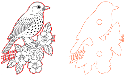 oiseau sur branche.xcs