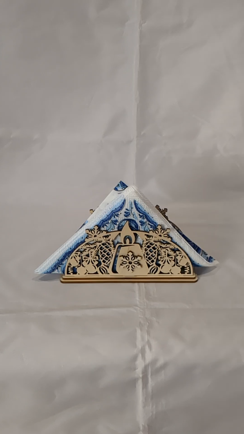 [Laser cut and engrave] Christmas Napkins Holder Laser Cut Template, Pattern Kitchen Decor, Laser Cutting Vector Design