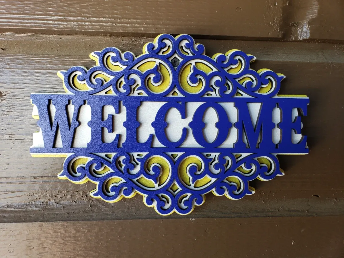 Panneau de bienvenue - 5Weeks5Projects #2 modèle de panneau de bienvenue