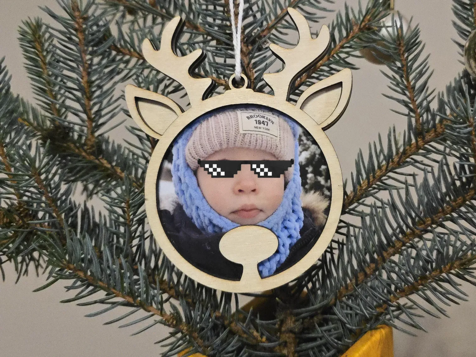 Cute DIY Photo Ornament personalized ornament design on Atomm