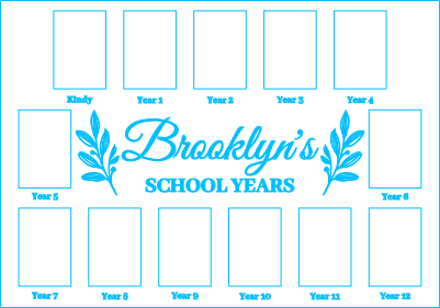 School Years Frame Inserts - A3.xcs