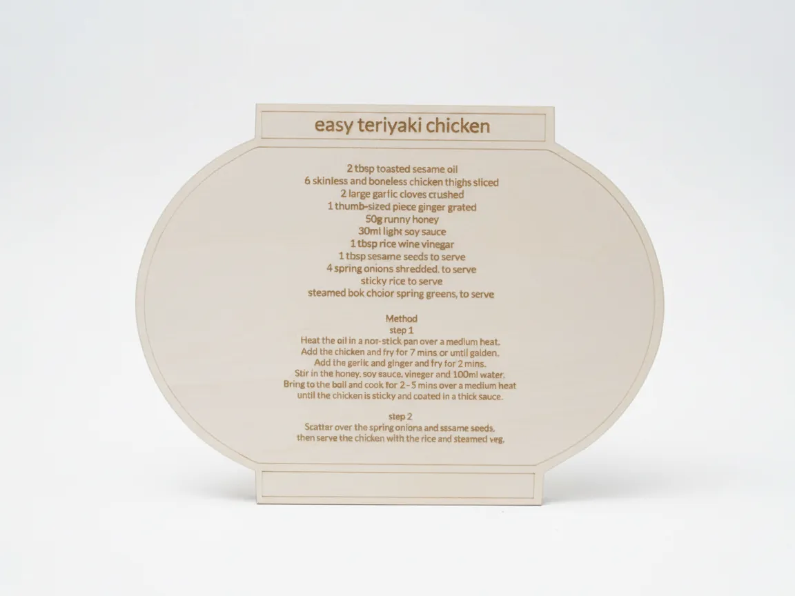Easy Teriyaki Chicken Recipe Kitchen Sign | Free Files - Atomm