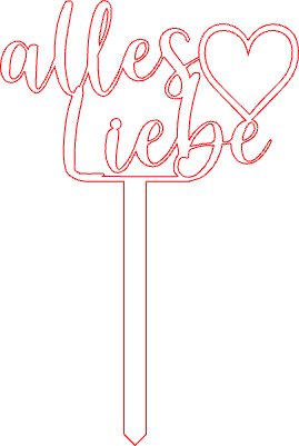 Cake Topper Alles Liebe.xcs