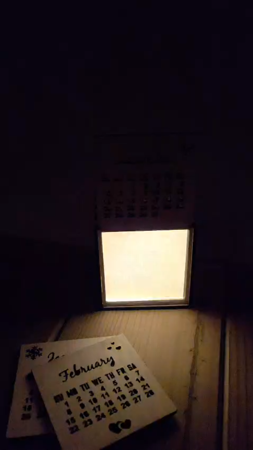 [Laser cut and engrave] Laser Cut Wooden 2026 Perpetual Desk Calendar Shadow Box with Lights