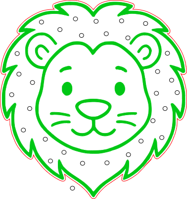 Lion crinière fleur.xcs