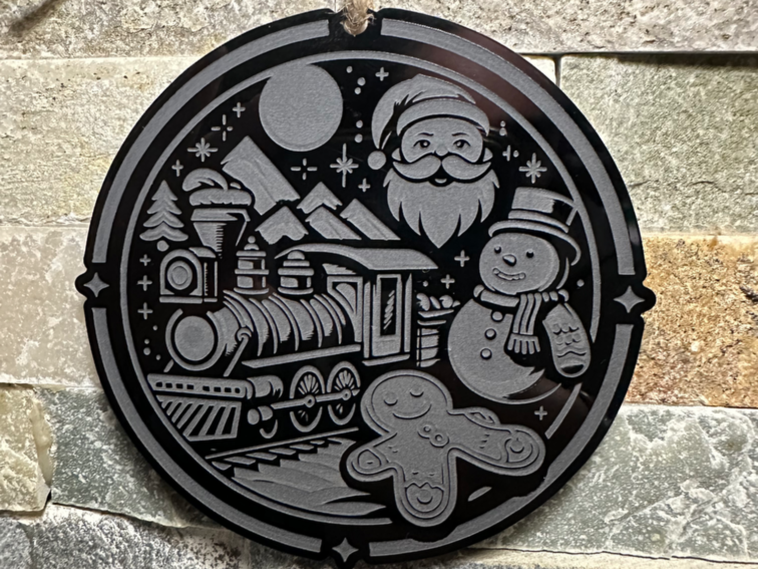 Character Acrylic Ornament Set light up Christmas tree ornament idea