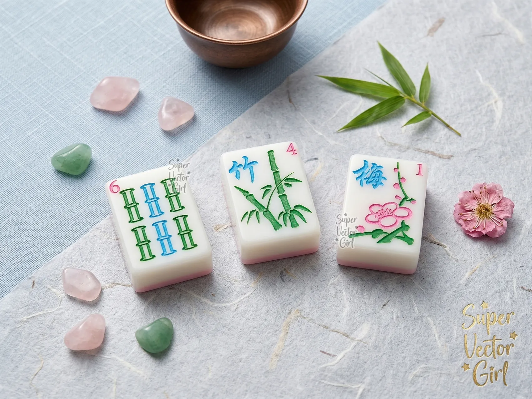 雕刻木製麻將牌套裝家庭遊戲聖誕禮物