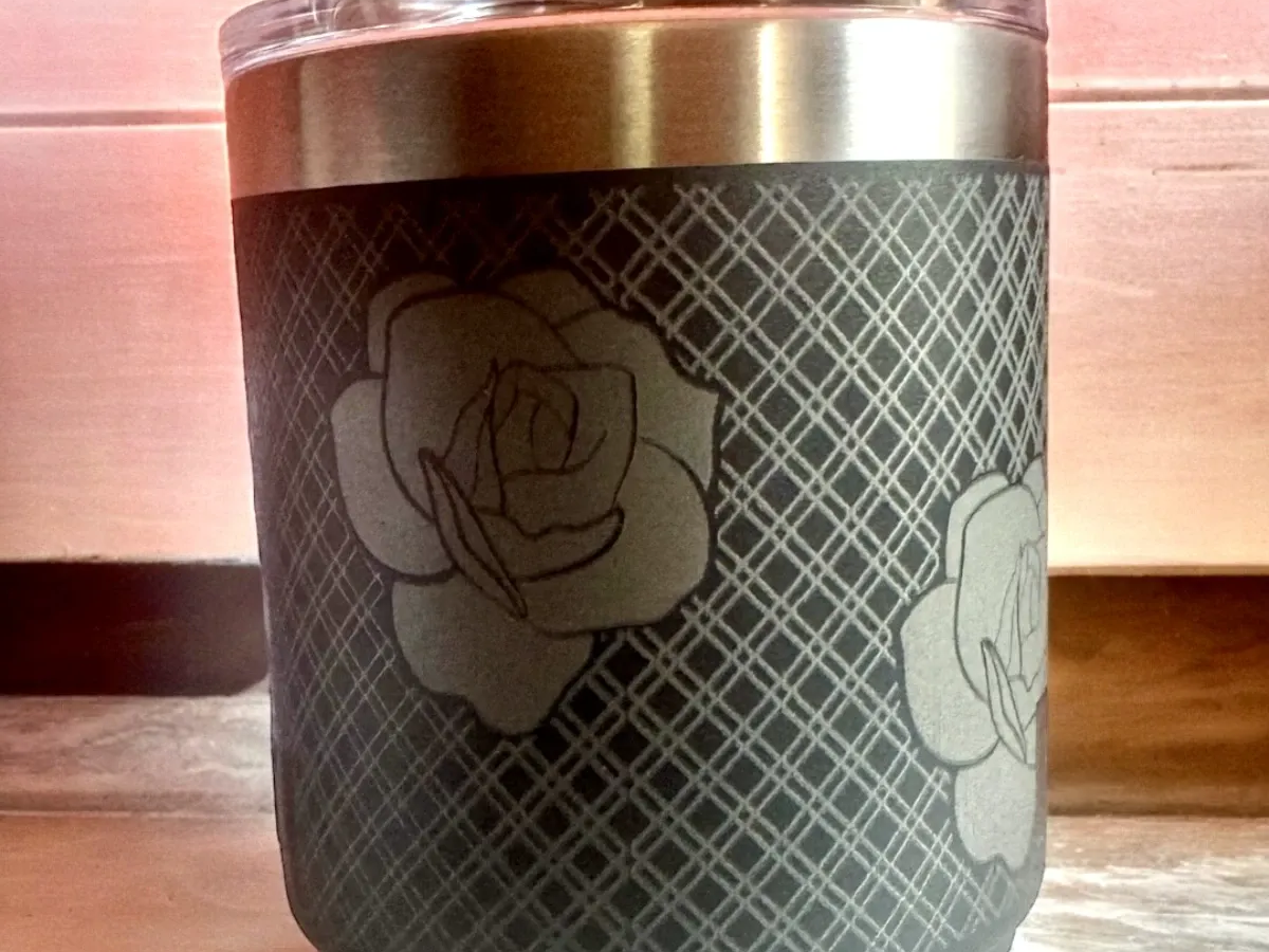 Engraved Yeti Rambler 10 oz Lowball laser engraved custom tumbler idea