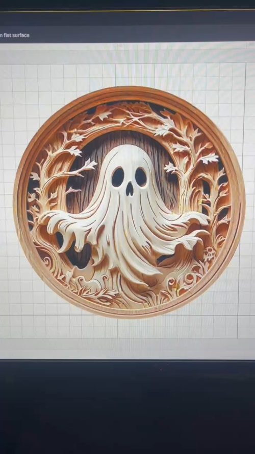 [Laser cut and engrave] A Wee Ghost