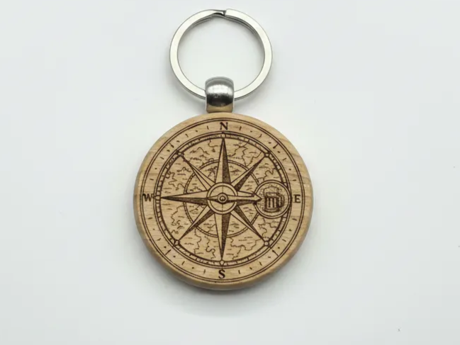 Beer Compass Wood Engraving wood sign design