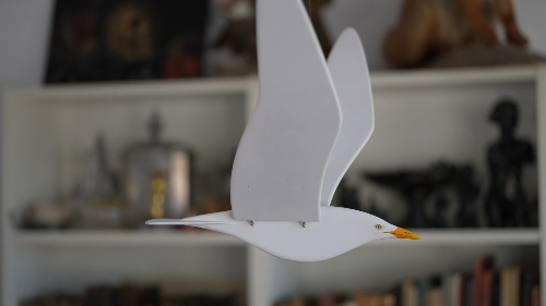 [Laser cut and engrave] Flying Seagull Mobile