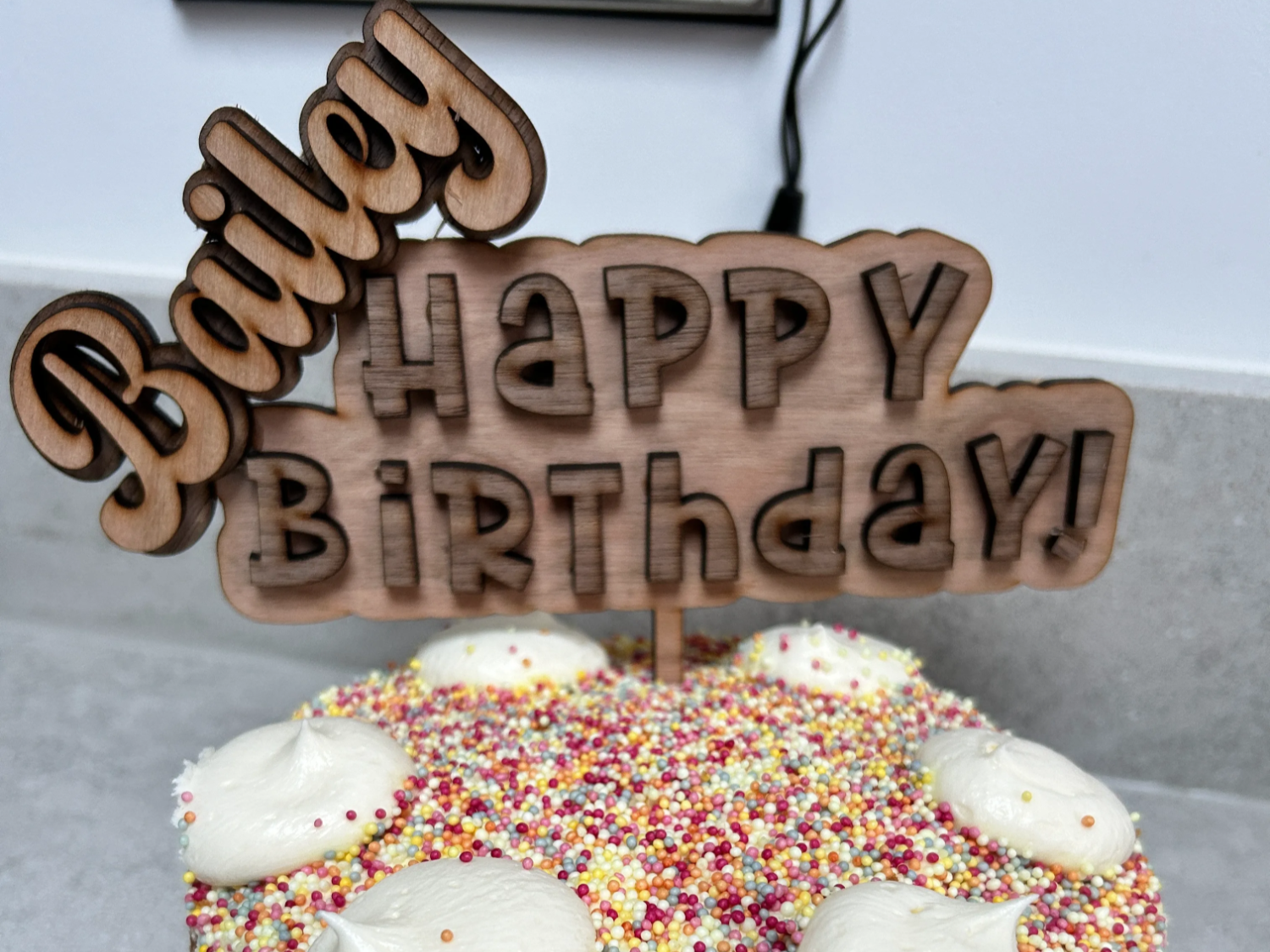 Cake topper di compleanno