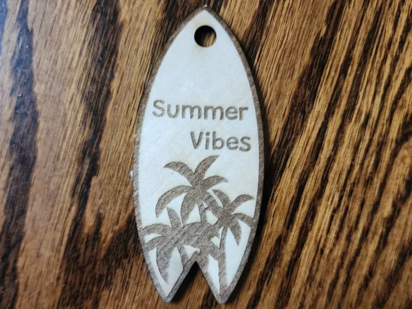 Surf Board Keychain sports keychain design