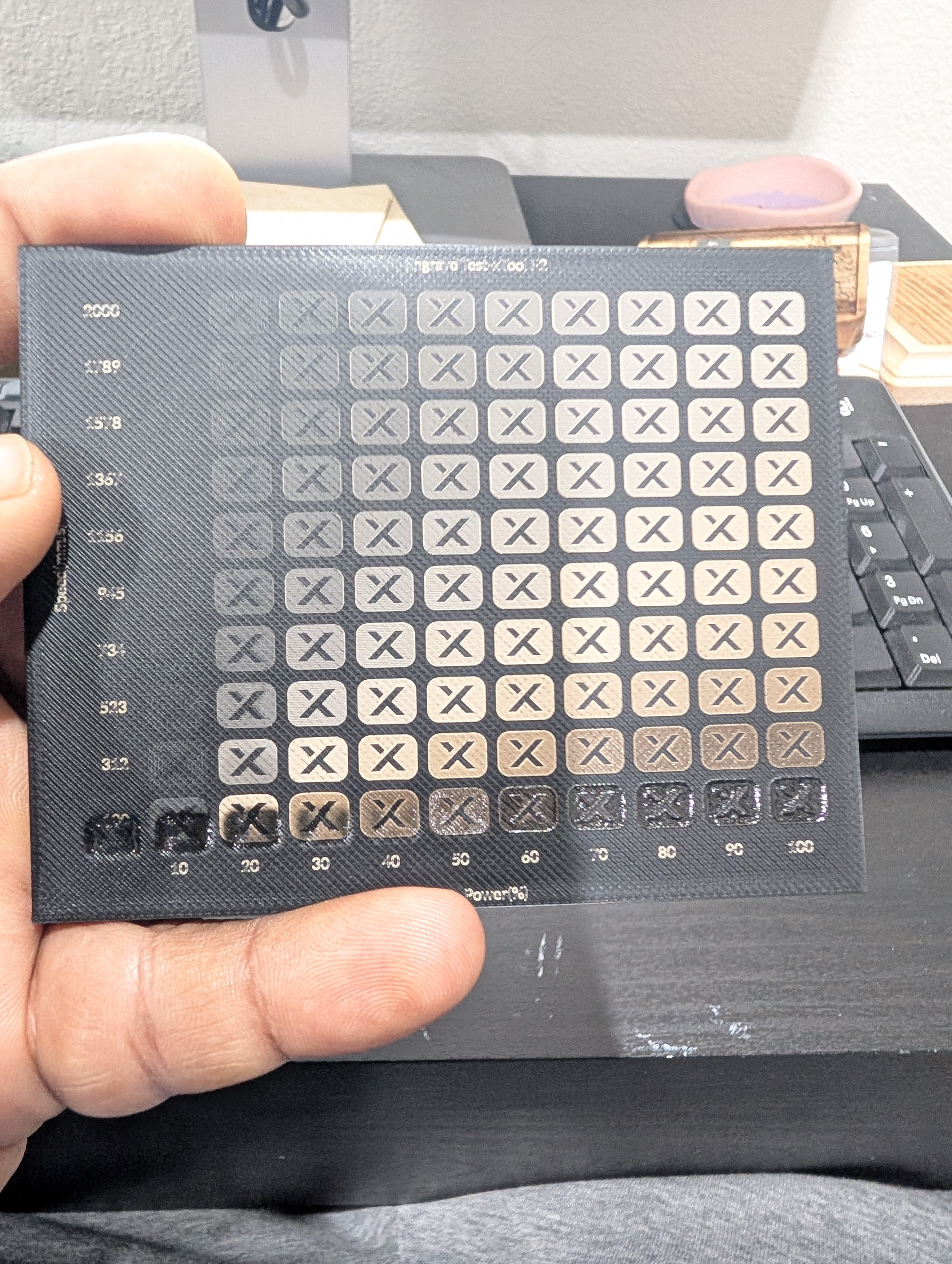 Midnight Bloom – Swatch-Mapped IR Floral Engraving on PLA - Free