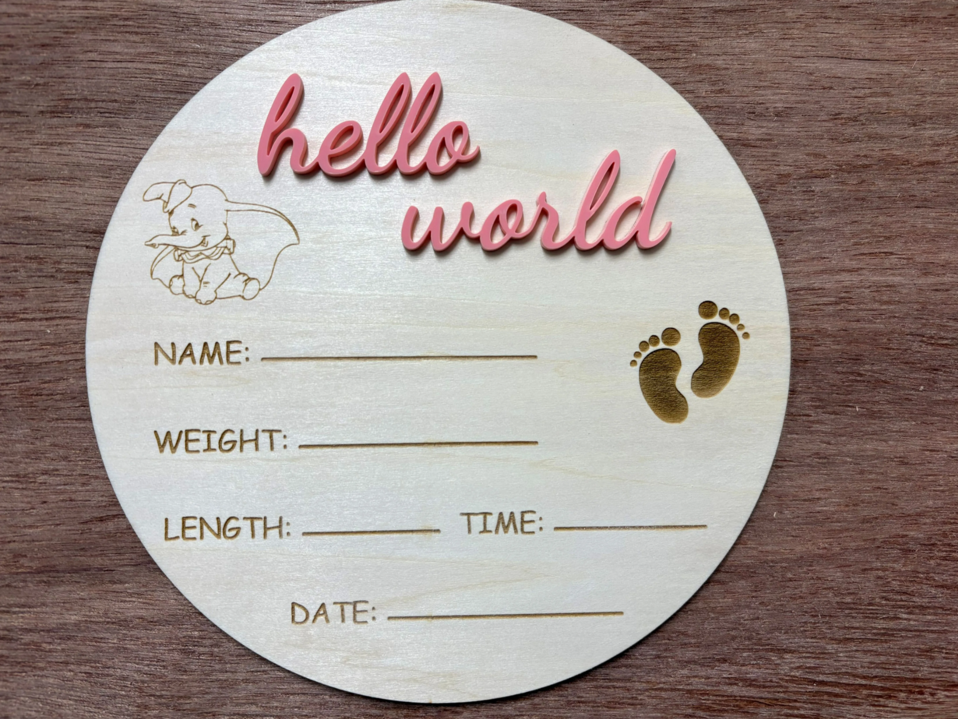 Panneau de bienvenue bébé modèle de panneau de bienvenue